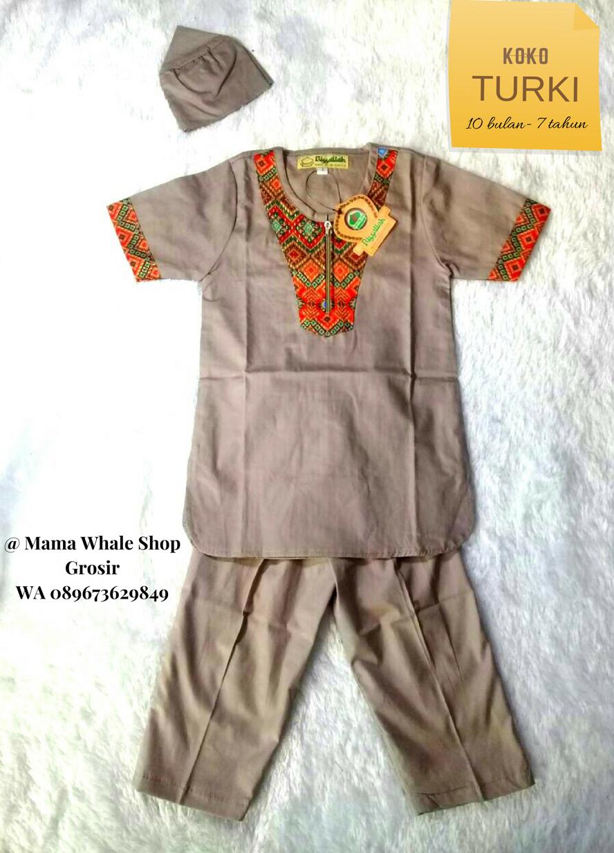 Set Koko Turki Anak Cowok/Laki - Baju Muslim Anak - (1-7th)