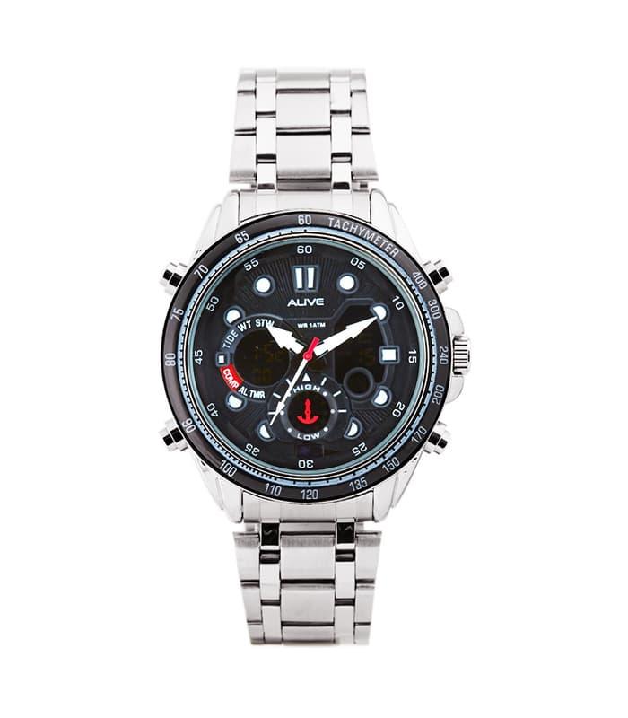 JAM TANGAN PRIA IMPORT ALIVE SOPHIE MARTIN SILVER NIELLS GAL258S3 AWET