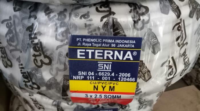 KABEL ETERNA NYM 3x2,5 / KABEL LISTRIK ETERNA NYM 3x2.5 |PER ROLL 50 M