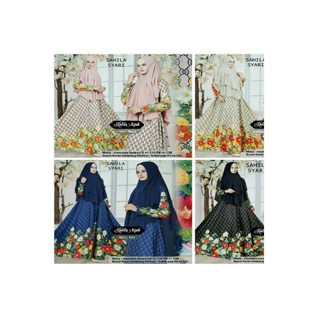 gamis maxi baju pesta muslim syari dress longdress syari'i xxl xl