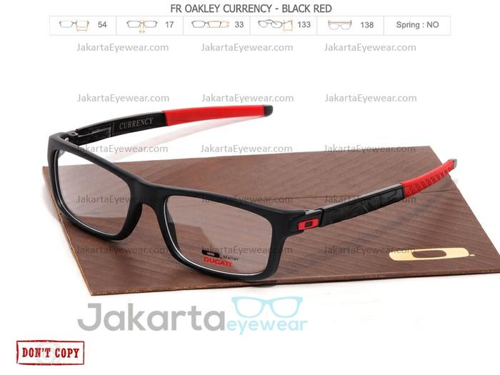 diskon 15%!! (Paket Frame Free Lens) Sale Kacamata Oakley Plastik Currency - ready stock