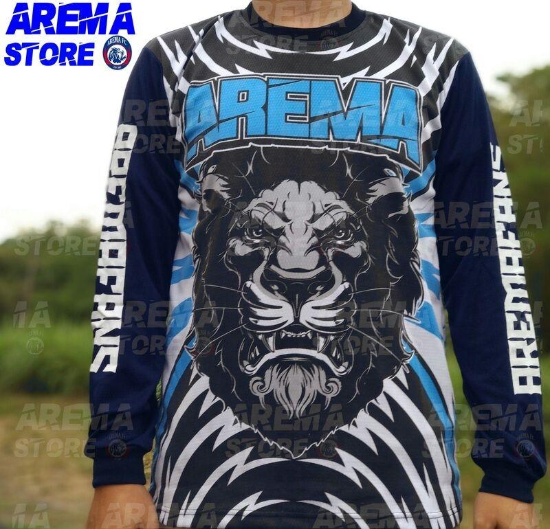 Baju Kaos Distro lengan panjang Arema FC aremania bagus murah bahan drifit