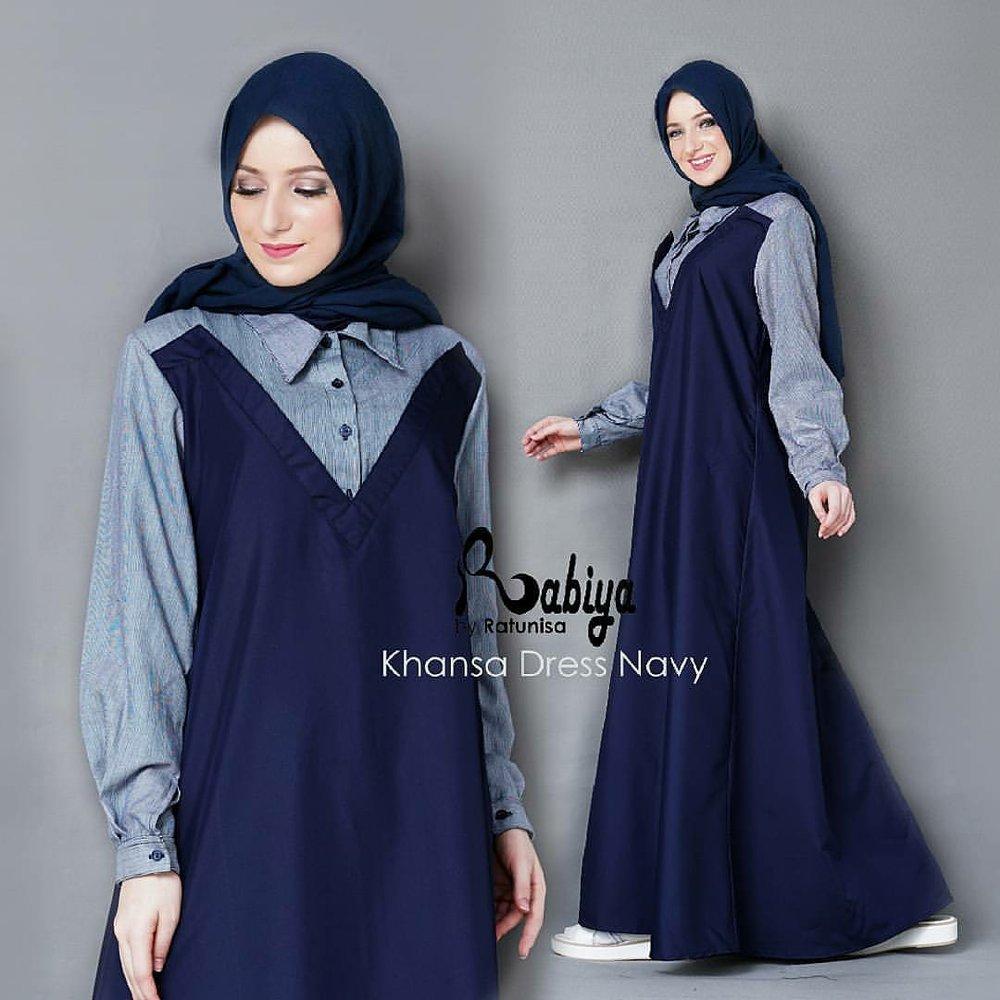Gamis Jumbo Khansa L Sampai XXXXL .Yang Bikin Badan Terlihat Ramping