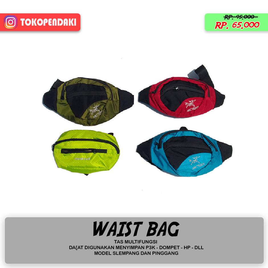 Waist Bag Survival Kit Bag Tas Pinggang Multifungsi Pendaki Gunung