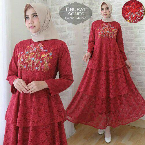 Gamis Burkat Bordir (No pasmina)