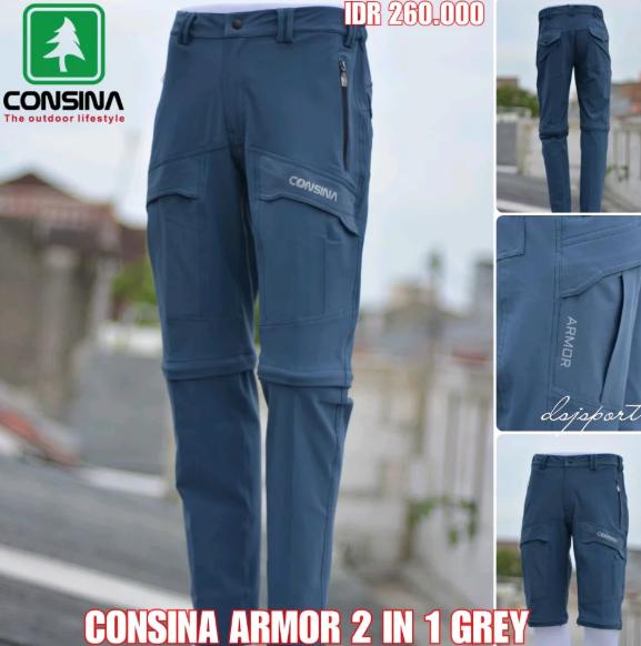 CELANA GUNUNG OUTDOOR PANJANG PENDEK CONSINA ARMOR 2IN1 ORIGINAL