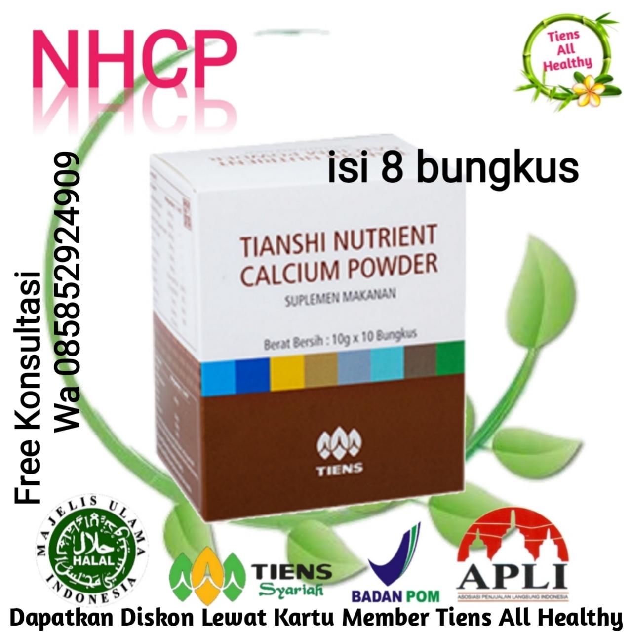 Suplemen Peninggi Badan / ECER / Susu Peninggi Terbaik Dunia / Testing / NHCP (8 sachet) Tiens All Healthy + GRATIS Kartu Diskon Member Tiens All Healthy