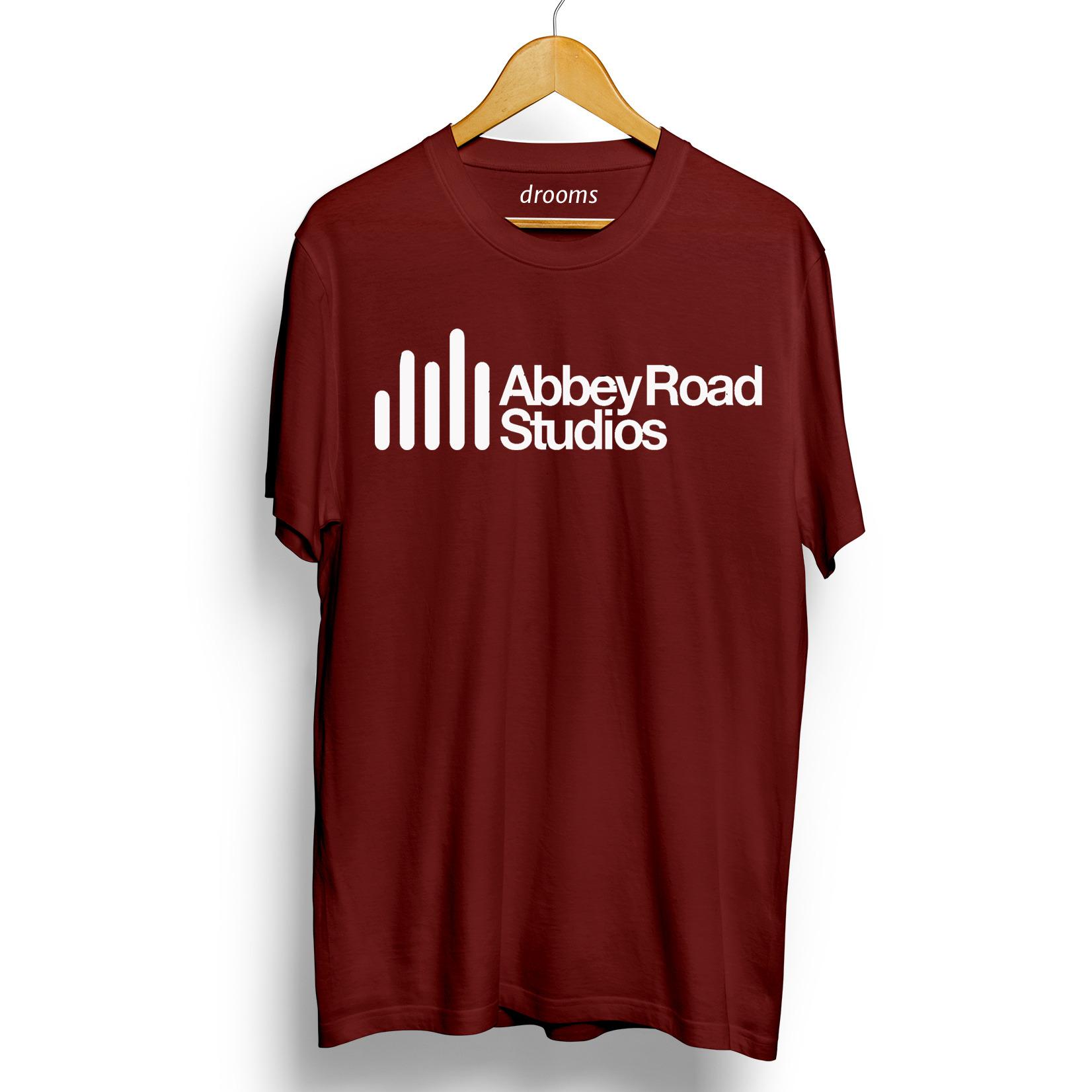 Drooms Kaos Santai/ Kaos Kasual/ T-Shirt Pria/ Wanita ABBEY ROAD Lengan Pendek