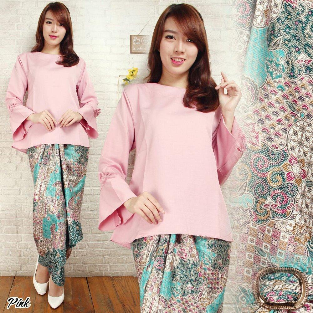 Stelan Blouse Baloteli Plus Rok Lilit Ayunda 2Warna di lapak Toko Kembar Tanah Abang rinymangiwa