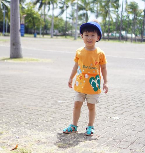 Best Summer Tee | kaos anak katun kuning summer - 1-2 tahun