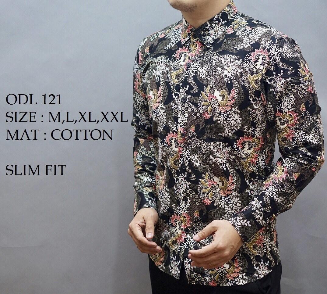 Baju Kemeja Batik Pria Slimfit / Model Batik Terbaru / Atasan Batik / Kemeja Pria