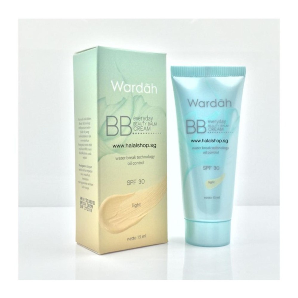 Harga Wardah Olive Oil Olive Massage for face Zaitun Wardah BB Everyday Beauty Balm Cream SPF 30 Light Water Break Technology Oil Control 15ml