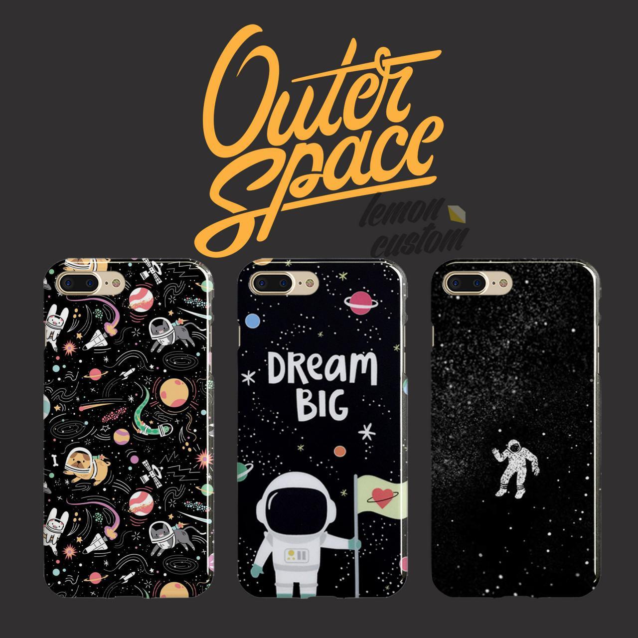 PREMIUM fullprint case hp custom apple Iphone 6 / 6s - gambar outer space