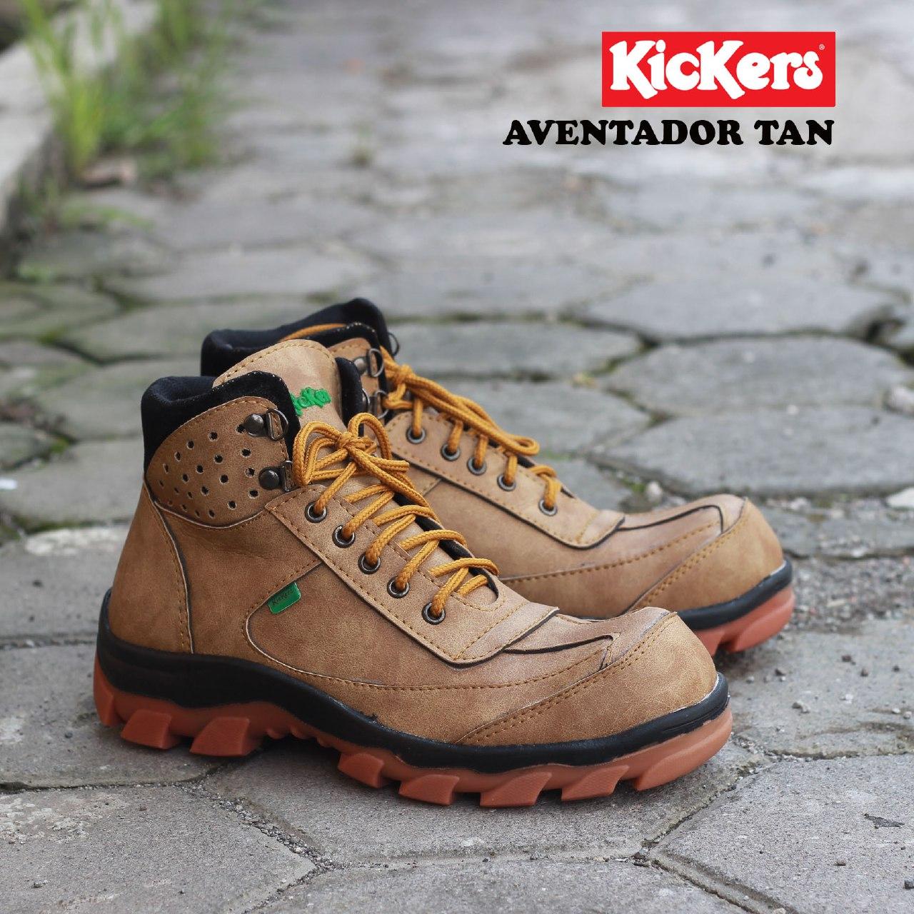 Sepatu Pria Safety Tracking/Gunung Boot Kickers Sued Mercy Ujung Besi