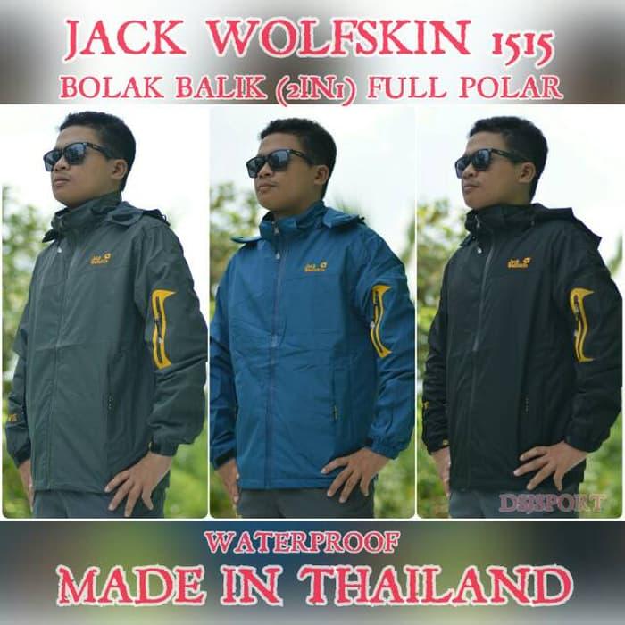 JAKET GUNUNG JACK WOLFSKIN 1515 BOLAK BALIK 2IN1 WATERPROOF EIGER REI