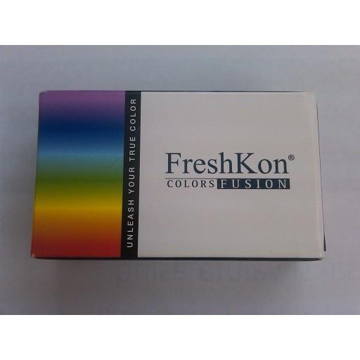 Softlens Warna Freshkon Colors Fusion Dazzlers - Perky Brown (Coklat Tua) Variasi Tidak Ada