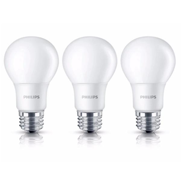 3 Buah Lampu Bohlam Bulb LED Philips 6.5W - Warm White Kuning - 6.5 Watt (3 Pcs)