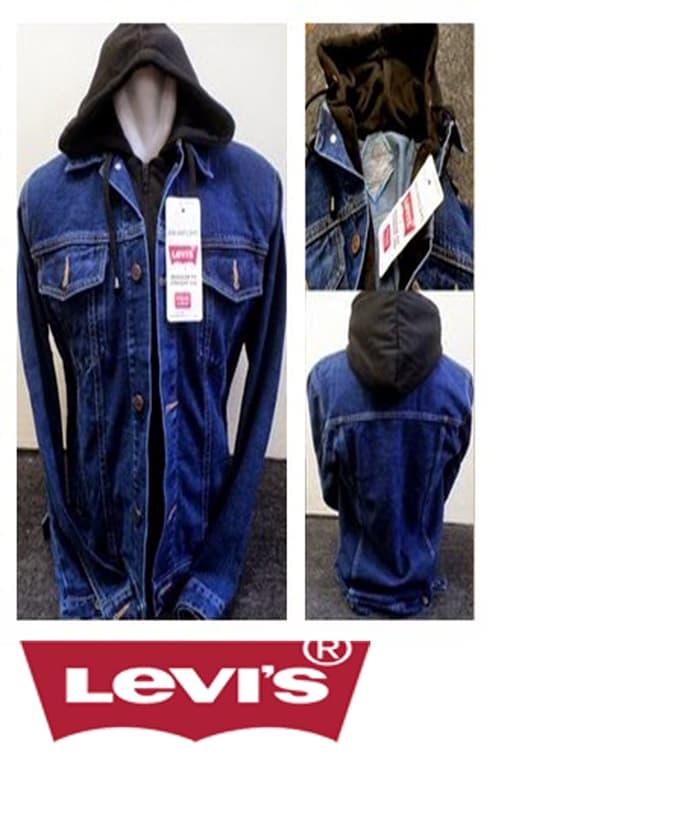 DISKON Jaket Jeans Levis Hoodie Ariel TERMURAH