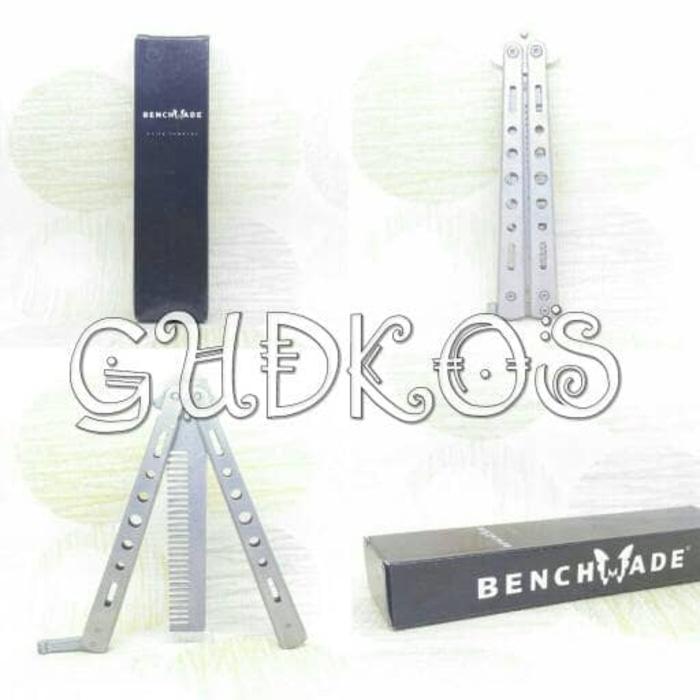 BENCHMADE Balisong Butterfly Comb - SILVER/ Sisir Pomade Bestseller
