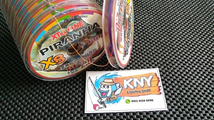 ORIGINAL!!! Senar Benang Pancing PE Xtraone Piranha X8 PE2 warna warni - qcReTd