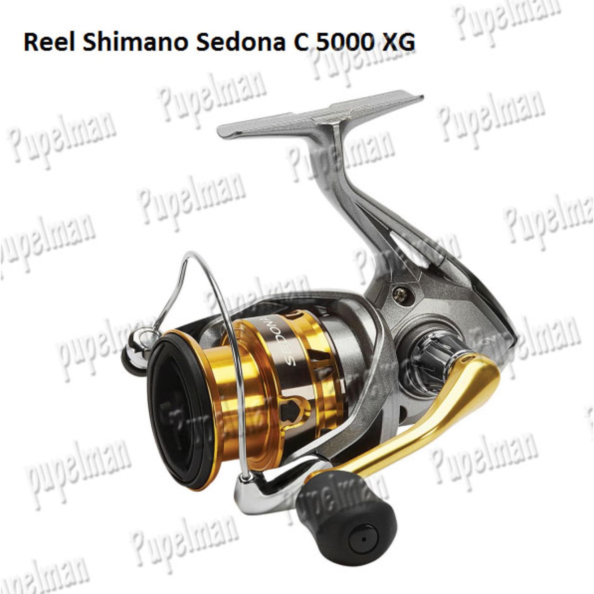 Reel Shimano Sedona 5000XG C 5000XG C5000XG 5000 XG Reel Pancing Gulungan Reel Spinning Pancing Rel Senar Pancing Nilon Tali Umpan Joran Pancingan Mancing Mania Air Laut Tawar Makanan Makan Pakan Ikan