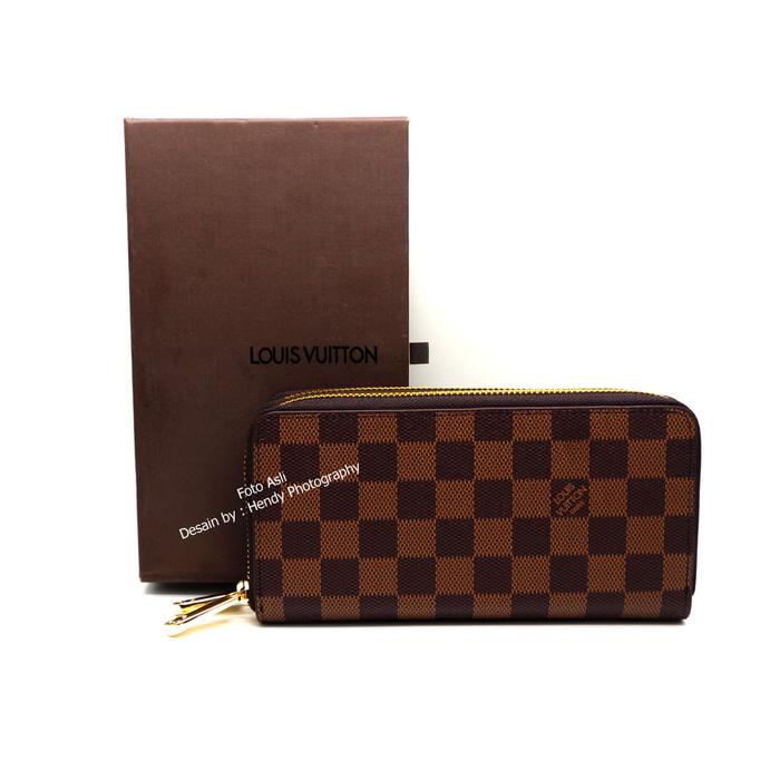 HOT SPESIAL!!! DOMPET PANJANG KULIT ASLI IMPORT MURAH | LOUIS VUITTON N78 - mhpkJC