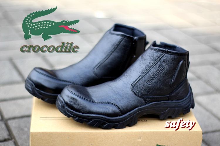 BOOTS SAFETY - CROCODILE NOENX - sepatu boots safety ujung besi SEPATU boots pria kulit sapi asli sepatu boot proyek KULIAH Casual