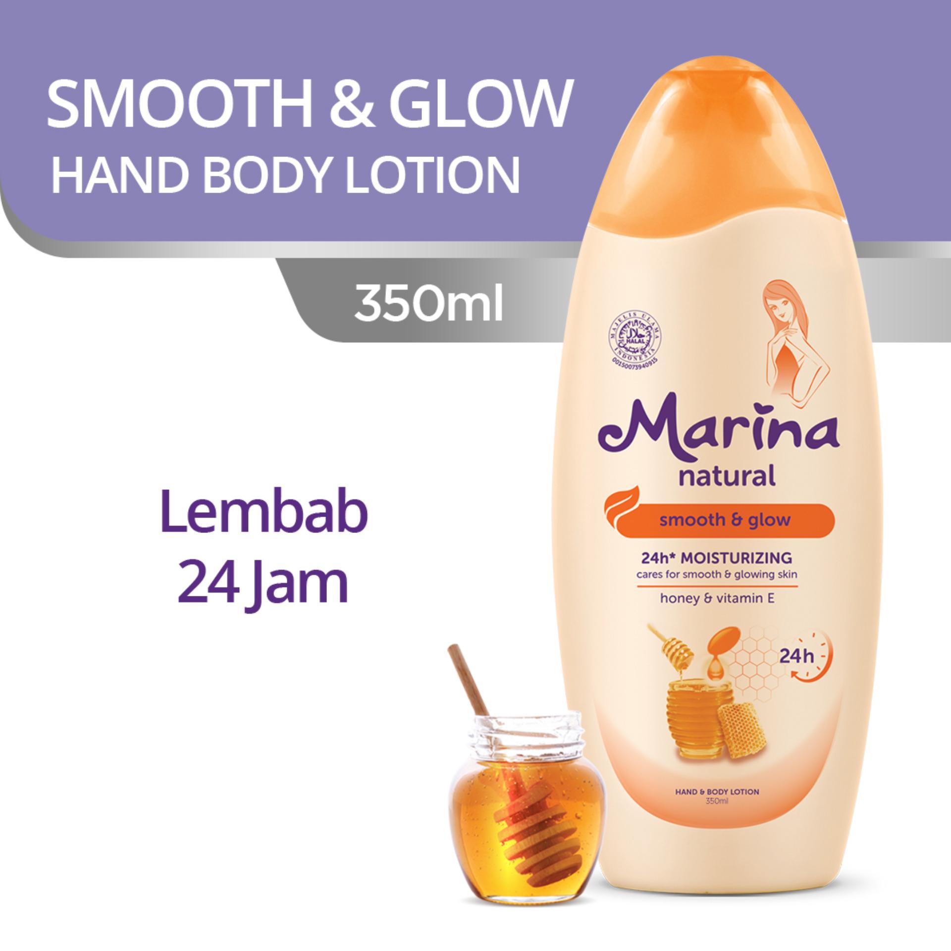 Marina Hand & Body Lotion Natural Smooth & Glow 350 ml