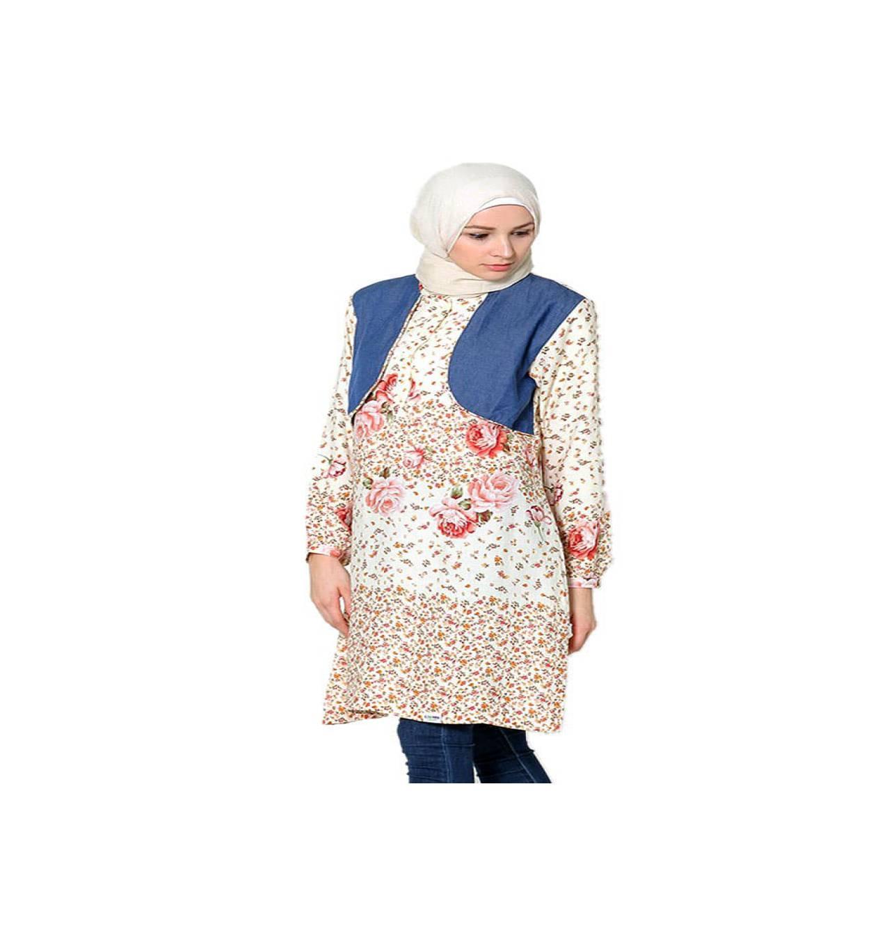 Cardingan MURAH Baju Muslim Clover Clothing Tunic Shelby - Baby Yellow