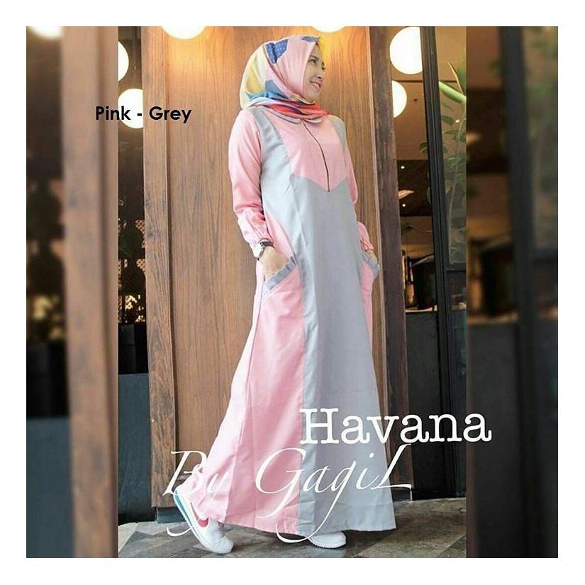 “BC HAVANA” Maxi Dress Syari Gamis Bahan Balotely Wolfice Katun Rubiah Spandek Panjang Hijab Casual Pakaian Wanita Trand Terbaru Fashionable