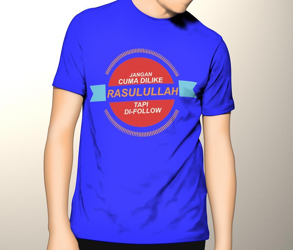 Kaos Premium DTG Dakwah Muslim Muslim Jangan Cuman Dilike Tapi Di Follow
