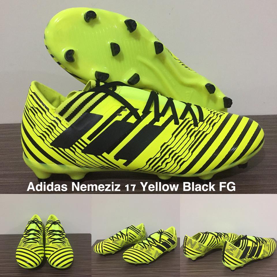 SEPATU BOLA ADIDAS NEMEZIZ 17 YELLOW BLACK FG