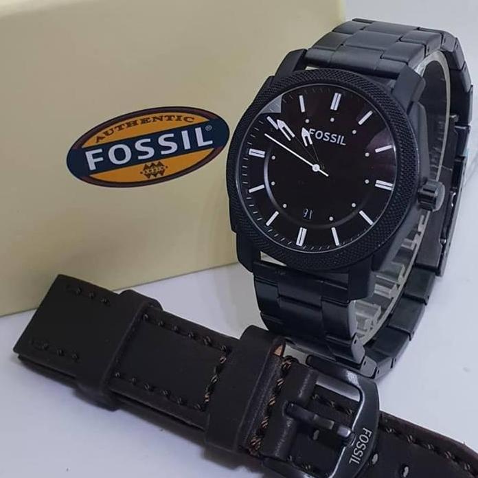 Fossil Jam Tangan Pria Paket Free Tali Kulit Murah Dan Berkwalitas