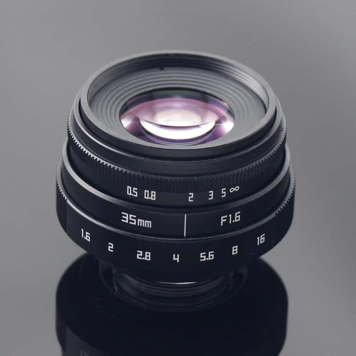 SALE - Lensa FIX Mirrorless Fujian 35mm f1.6 - Fuji,Sony,Canon mount adapter Original