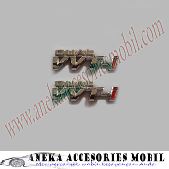 2 Emblem Logo Tulisan Dual Vvti Kecil / Sisi Samping Untuk All New Xenia