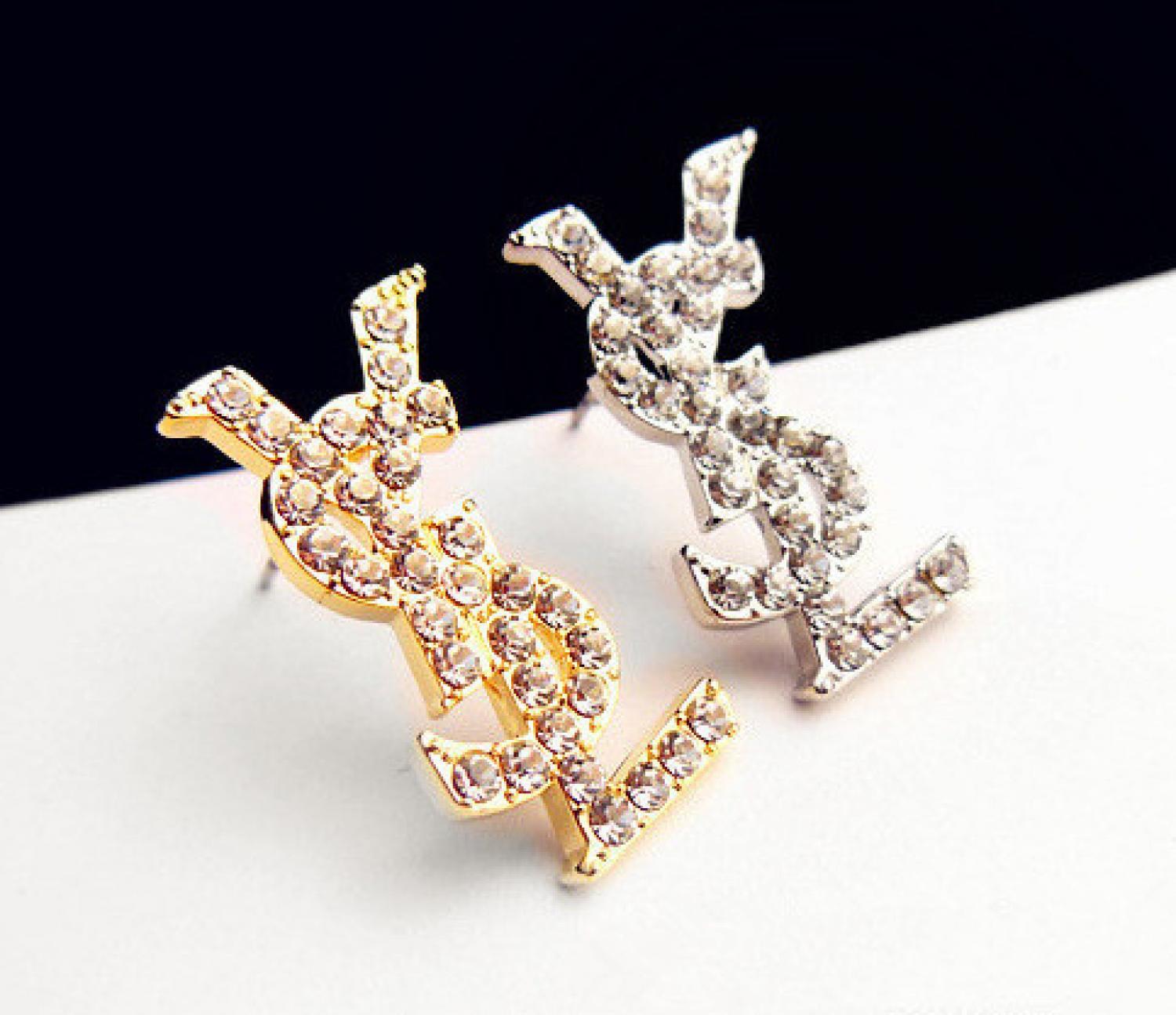 Full Diamond Stud Earrings / Anting Wanita / anting wanita perhiasan import modis elegant design