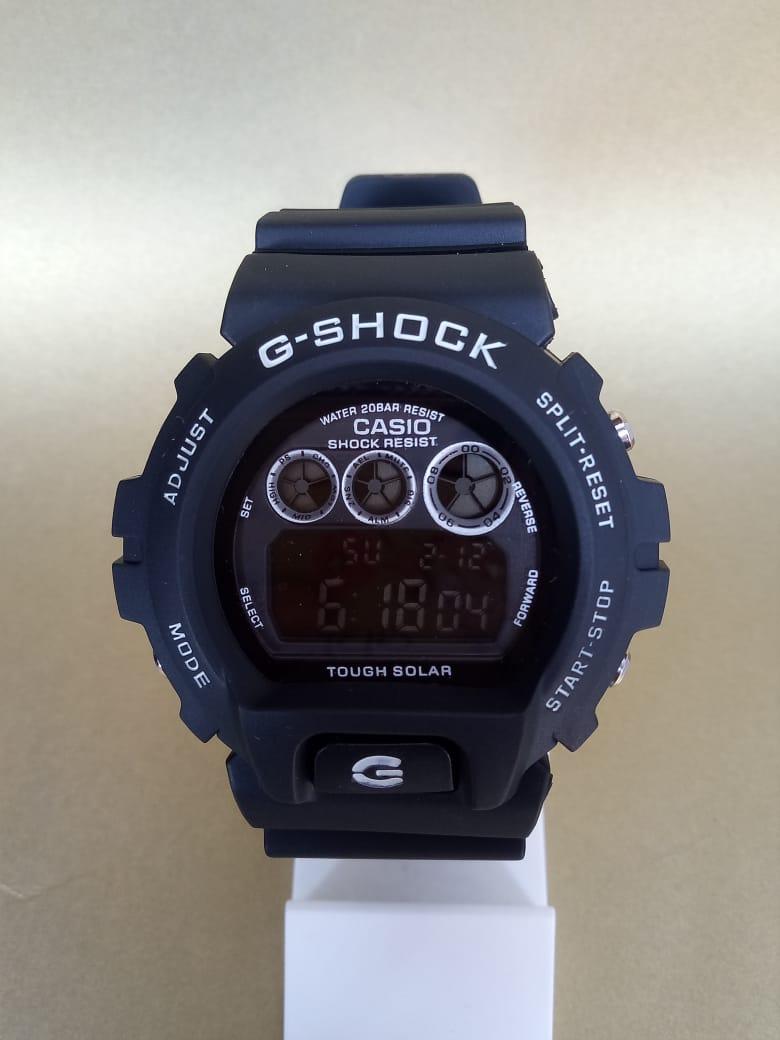JAM TANGAN UNISEX PRIA WANITA DW 6900 HITAM LIST PUTIH