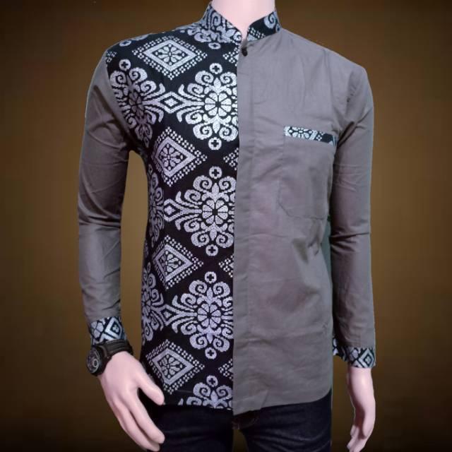 (Tp) Fashion Muslim Koko Al Haramain Dewasa Size S/M/L/XL - Baju Koko Paling Murah 1 Jawara btik 03 (XL)
