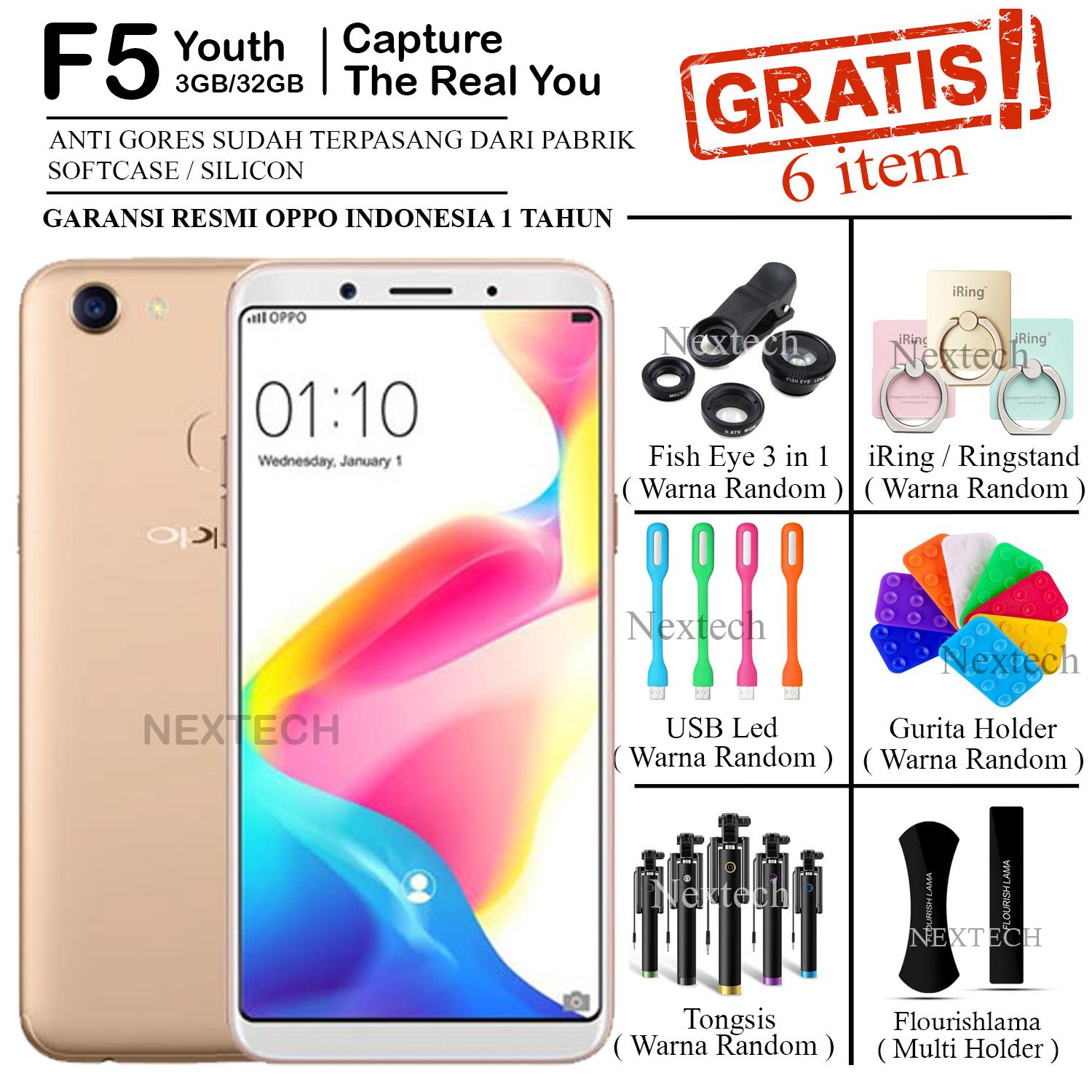 Oppo F5 Youth - Ram 3GB - Rom 32GB - Fingerprint - Gold