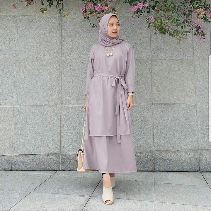 Baju Original Carey Tunik Balotely Pakaian Wanita Muslim panjang Fashion Cewek Atasan Fashionable Terbaru Simple Casual 2018