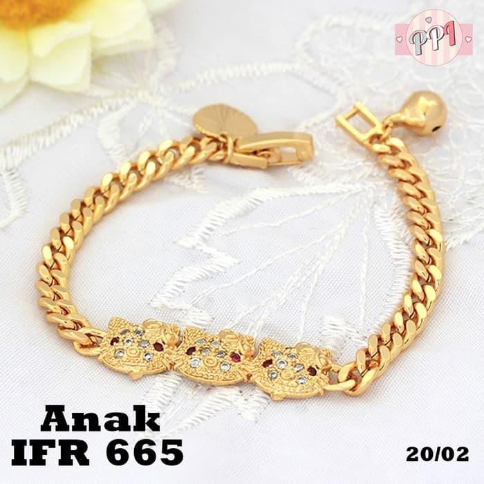 Gelang hello Kitty Anak Gold Lapis Emas 18k FR665