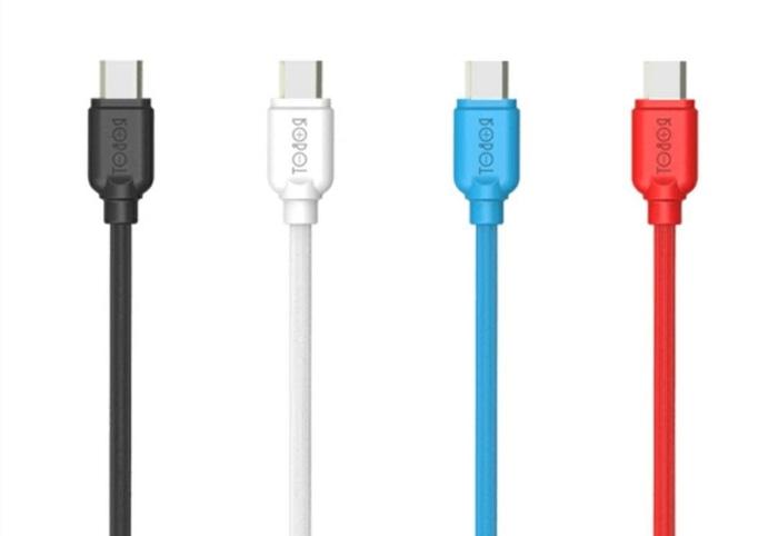 HOT PRODUK - (Kabel Data Micro USB ROBOT RT-CB100 RTCB100 CB100 Fast Charging 2.1A) - AKSESORIS HP - KABEL DATA - KABEL CAS HP - COCOK UNTUK HP JENIS ANDROID - ANEKA WARNA - HITAM - MERAH - PUTIH - BIRU - 1 PCS - TERMURAH