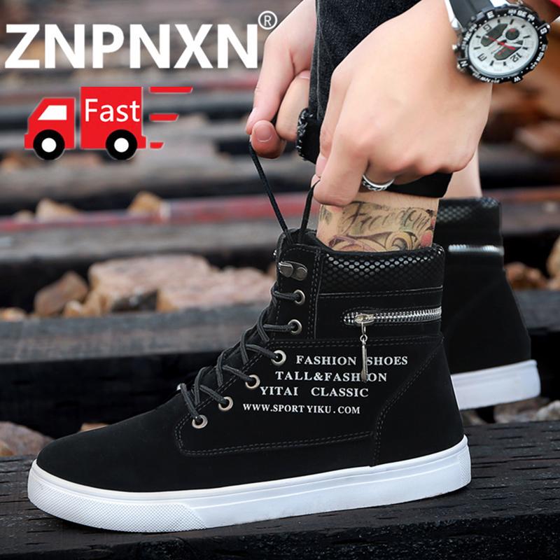 ZNPNXN Pria Sneakers Sshoes Mode untuk Pria Sepatu Baru Sepatu Bot Martin Ukuran 39-44