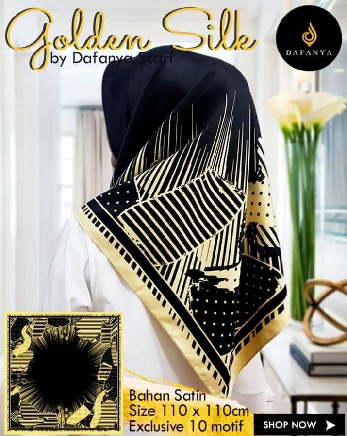 Hijab Segi Empat Motif Polkadot abstrak khusus black edition (khusus hitam) / Jilbab Segi Empat Motif / Kerudung Segi Empat Motif /Hijab Segi Empat khusus black edition (khusus hitam) DAFANYA SCARF