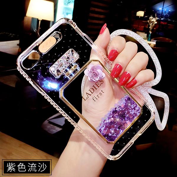 IPHONE 6 Casing HP tali gantungan perempuan transparan iPhone6 casing silikon pasang kepribadian Lampu Menyala Panggilan Masuk 6 splus anti jatuh Bungkus Penuh