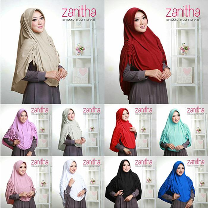 Khimar Jersey Serut Zenitha A0371