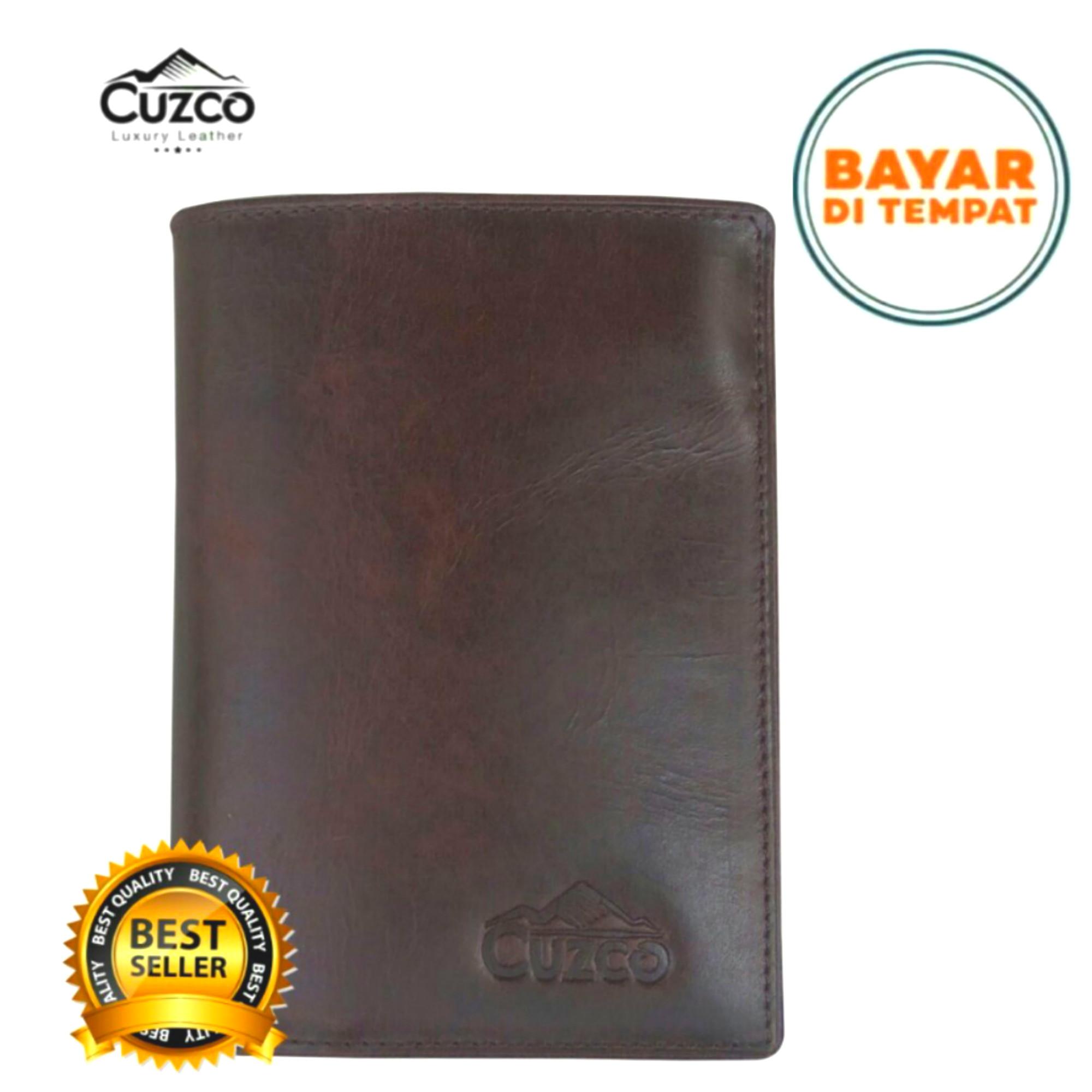 Cuzco - Dompet Kulit 3/4 Pria - Coklat- Kulit Asli - Pull Up- Kulit Pria By Tiger Leather
