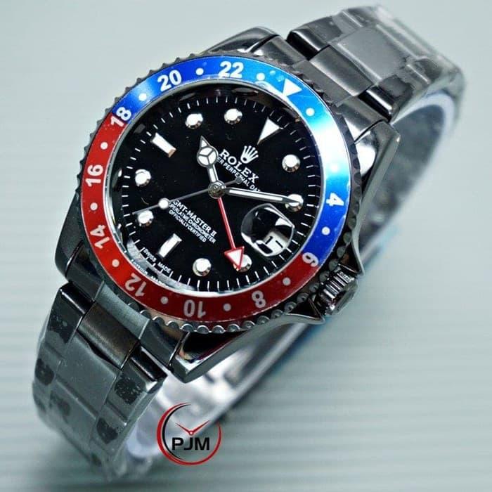 Jam Tangan Pria Rolex Rantai GMT Automatic Matic Rolex GMT