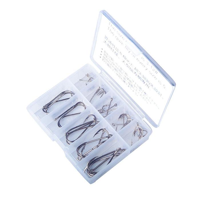 Mata Pancing Mata Kail Pancing 50pcs Hooks + Box Ukuran #3 - #12 Murah