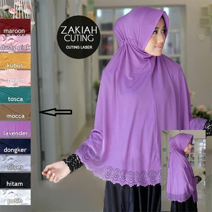 TBIJ - Hijab/Jilbab/Kerudung Instan Zakiah Serut Bahan Jersey - Kerudung instan, jilbab khimar - Bergo Serut Zakiah